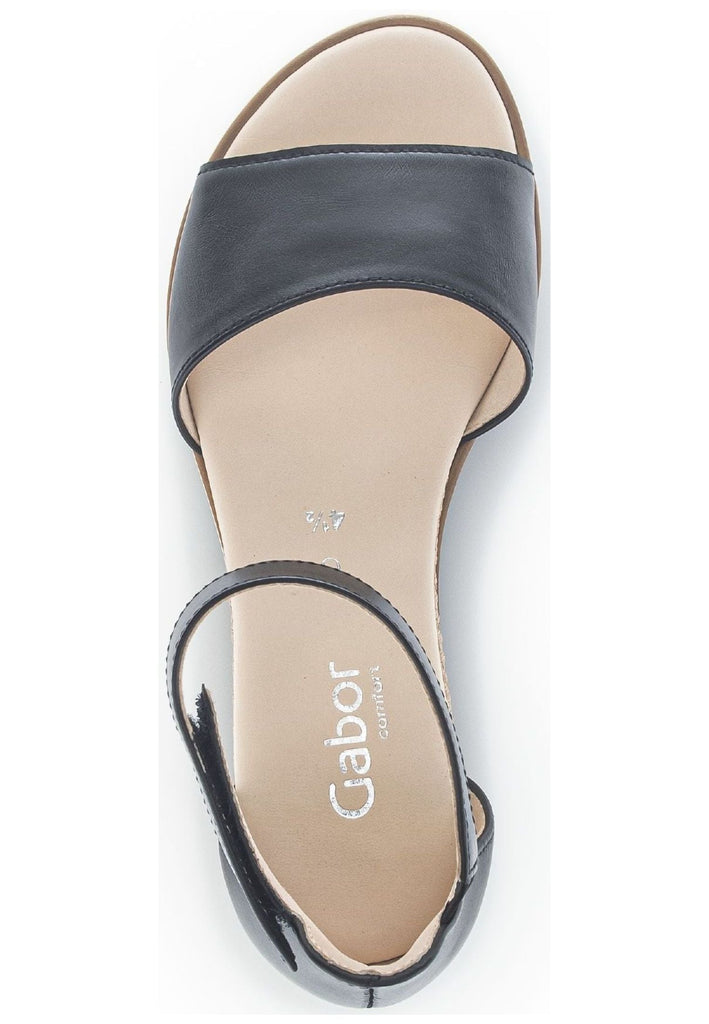 Gabor Sandalen Nappaleder Schwarz