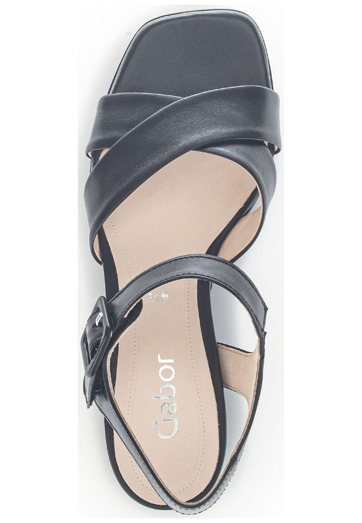 Gabor Sandalen Nappaleder Schwarz