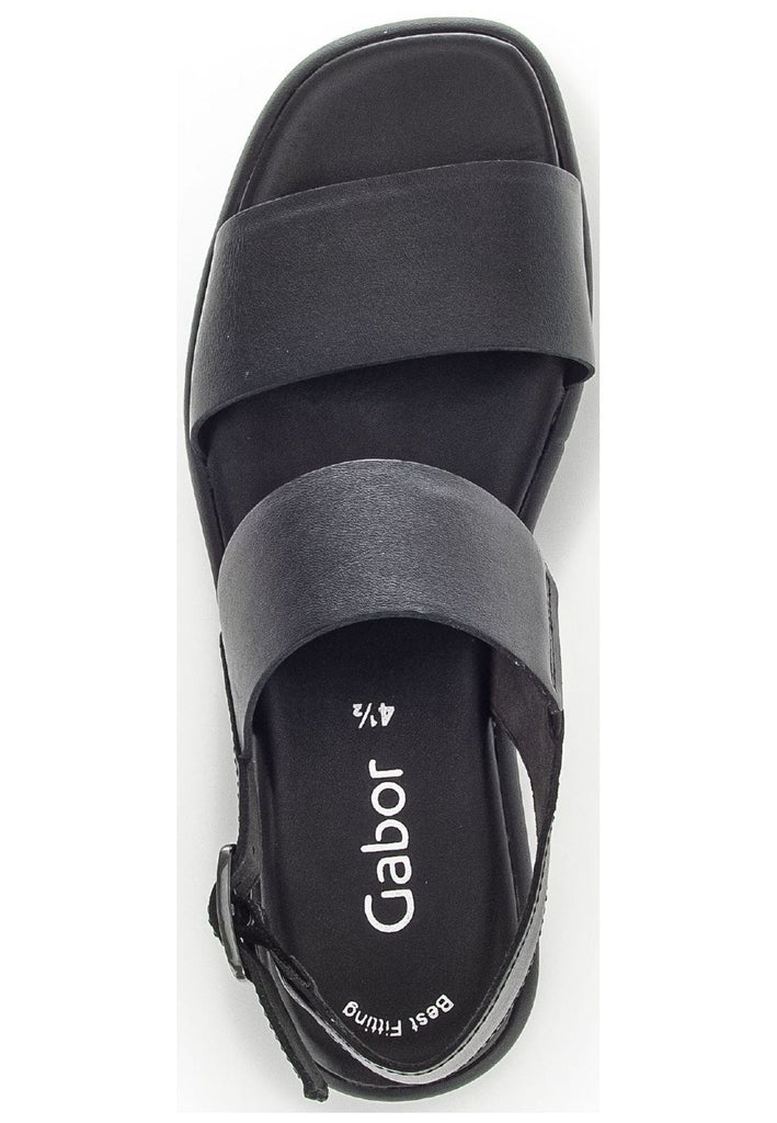 Gabor Sandalen Nappaleder Schwarz
