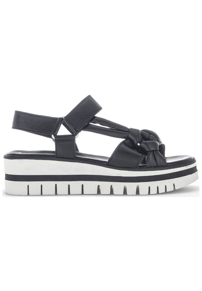 Gabor Sandalen Nappaleder Schwarz