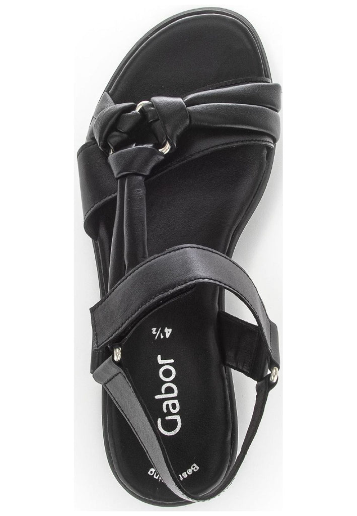 Gabor Sandalen Nappaleder Schwarz