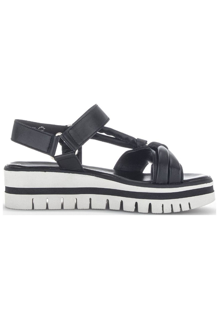 Gabor Sandalen Nappaleder Schwarz