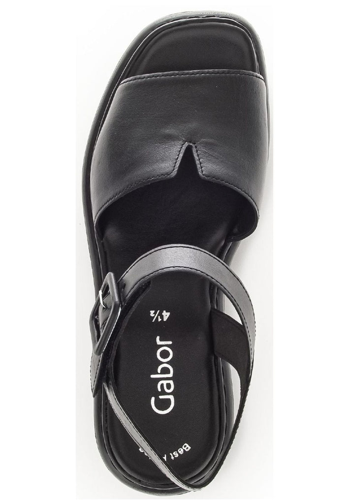 Gabor Sandalen Nappaleder Schwarz