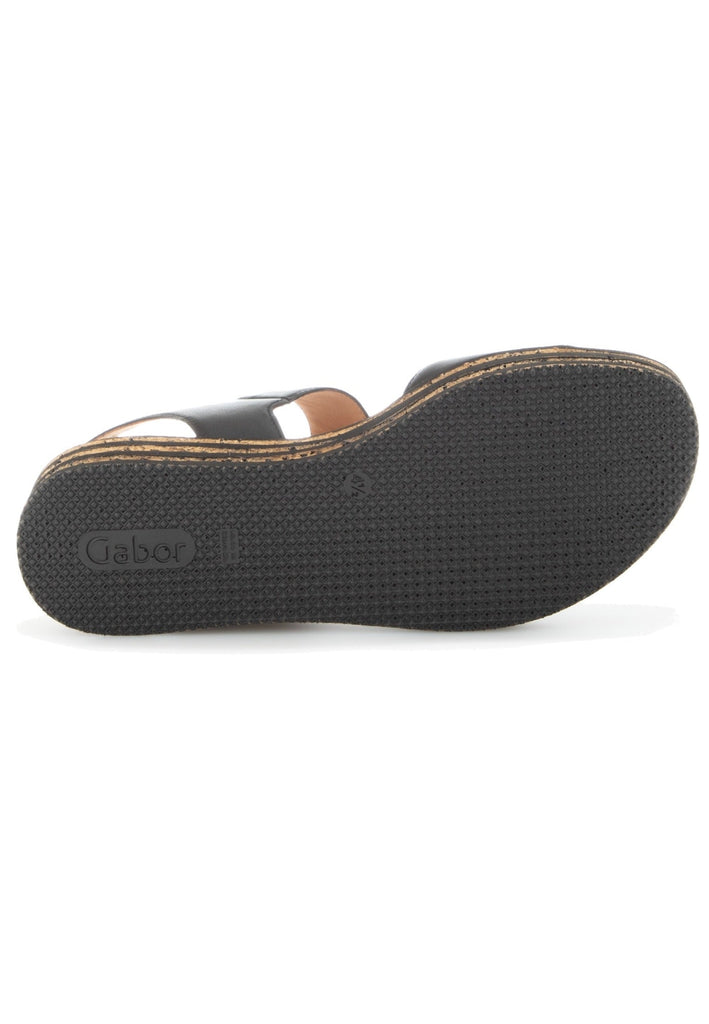 Gabor Sandalen Nappaleder Schwarz