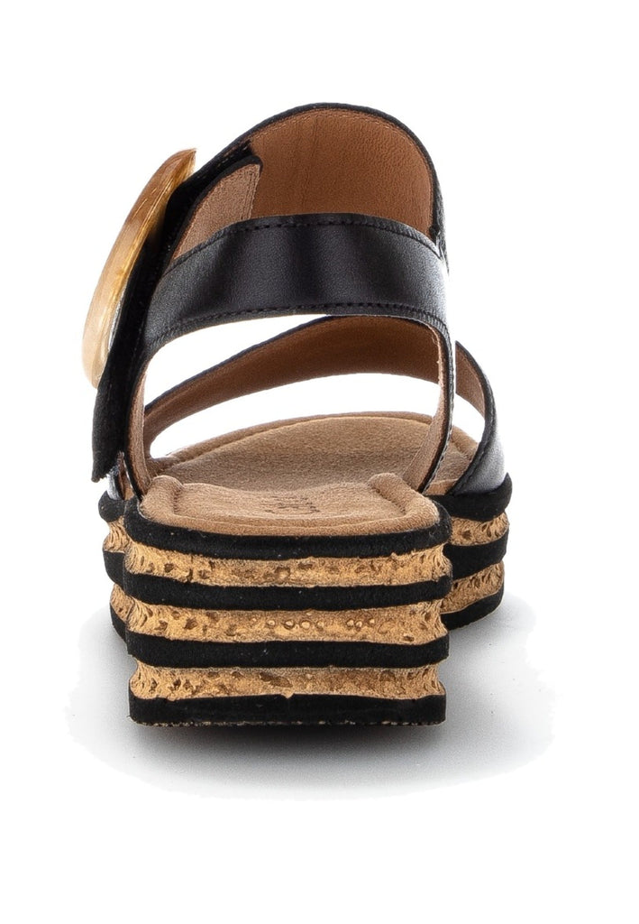 Gabor Sandalen Nappaleder Schwarz
