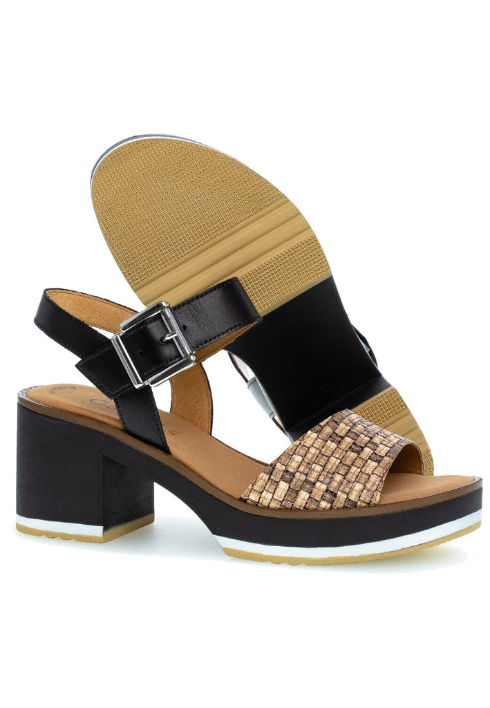 Gabor Sandalen Nappaleder Schwarz