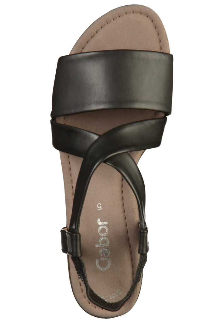 Gabor Sandalen Nappaleder Schwarz