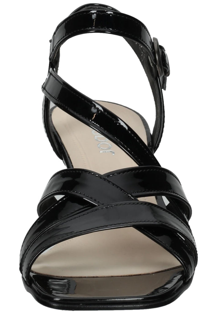 Gabor Sandalen Nappaleder Schwarz/Silber