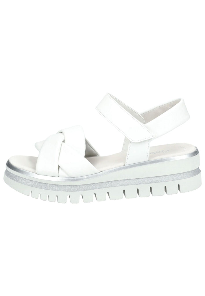 Gabor Sandalen Nappaleder Weiß