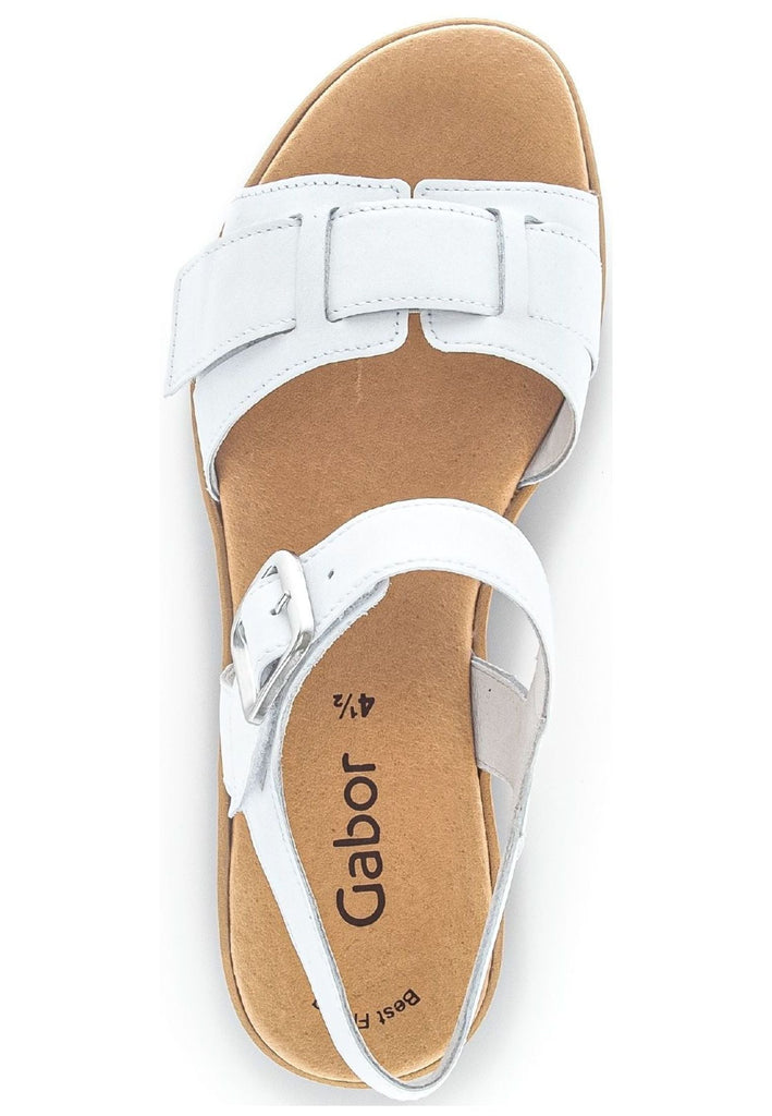 Gabor Sandalen Nappaleder Weiß