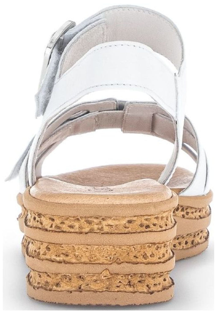 Gabor Sandalen Nappaleder Weiß