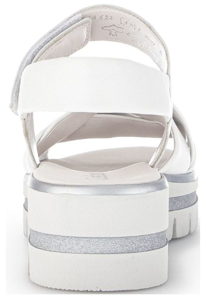 Gabor Sandalen Nappaleder Weiß