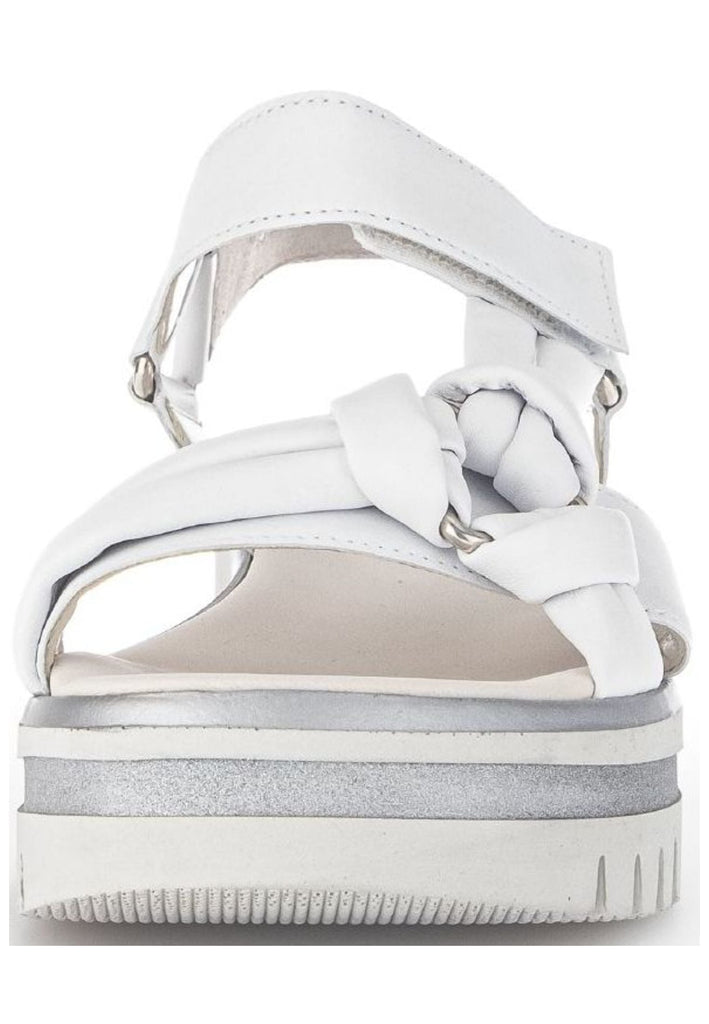 Gabor Sandalen Nappaleder Weiß