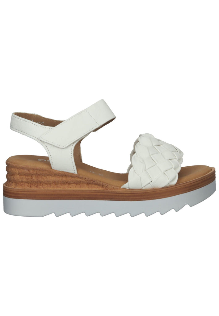 Gabor Sandalen Nappaleder Weiß