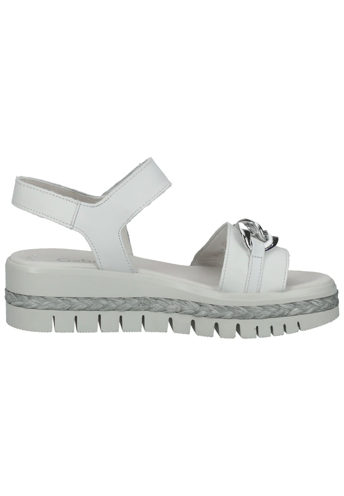 Gabor Sandalen Nappaleder Weiß