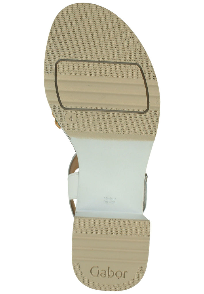 Gabor Sandalen Nappaleder Weiß