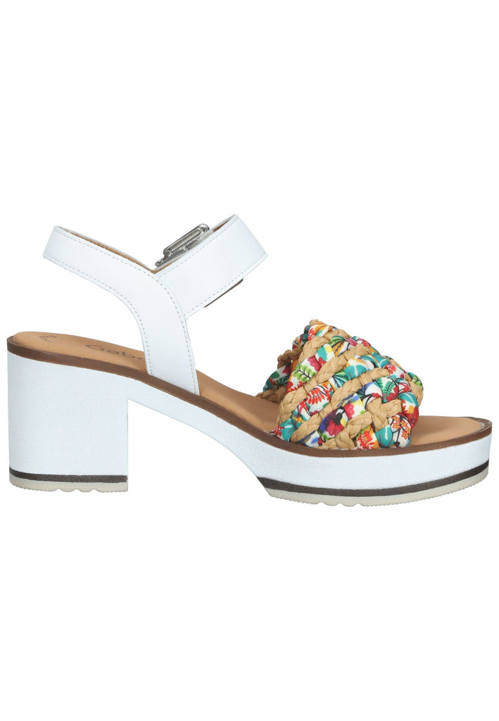 Gabor Sandalen Nappaleder Weiß