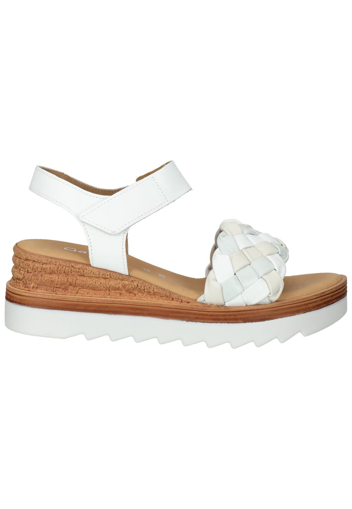 Gabor Sandalen Nappaleder Weiß/Blau