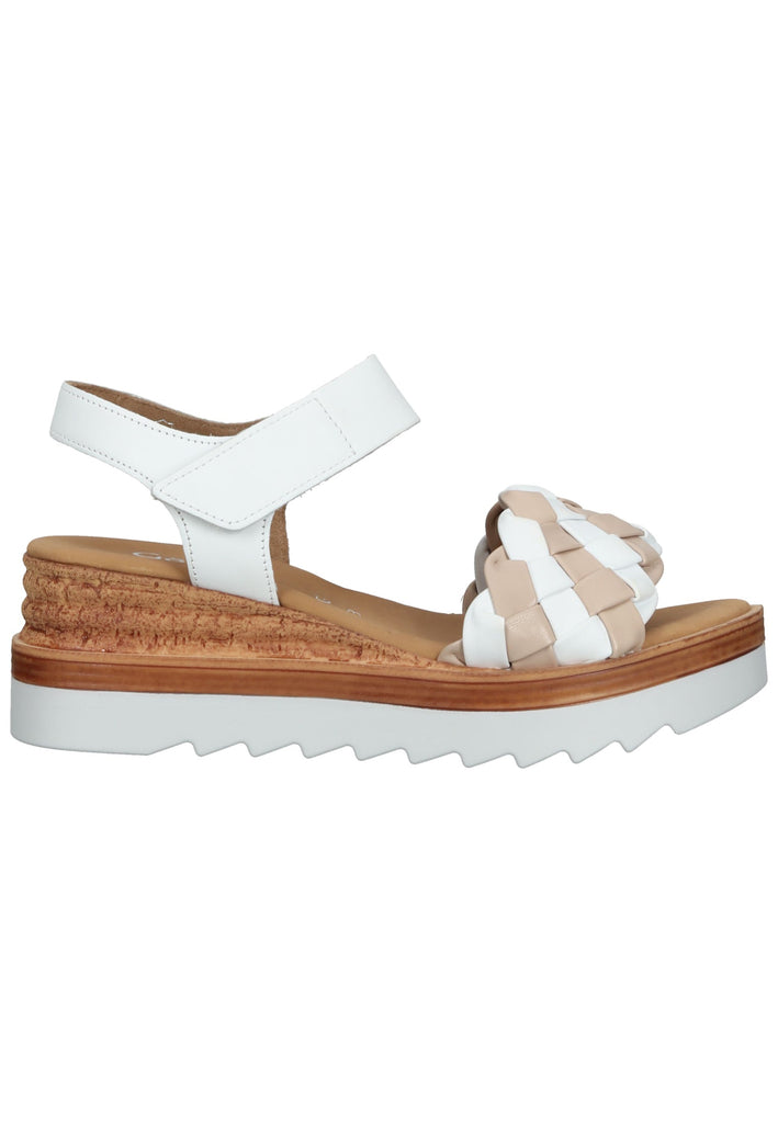 Gabor Sandalen Nappaleder Weiß/Rosa