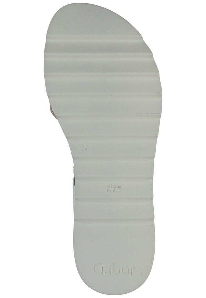 Gabor Sandalen Nappaleder Weiß/Rosa