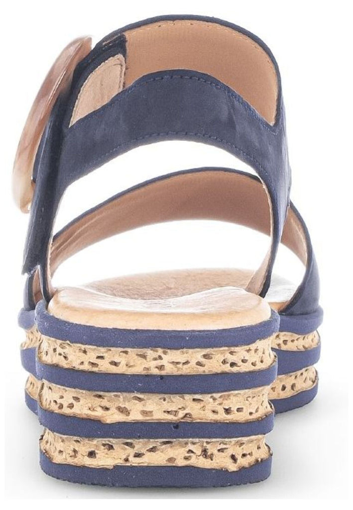 Gabor Sandalen Nubukleder Dunkelblau