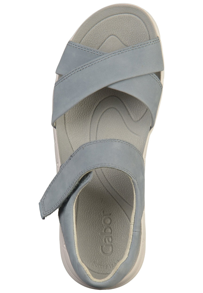 Gabor Sandalen Nubukleder Hellblau