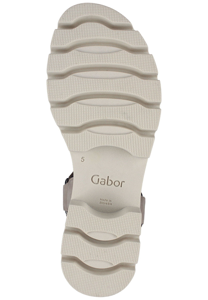 Gabor Sandalen Nubukleder Leinen