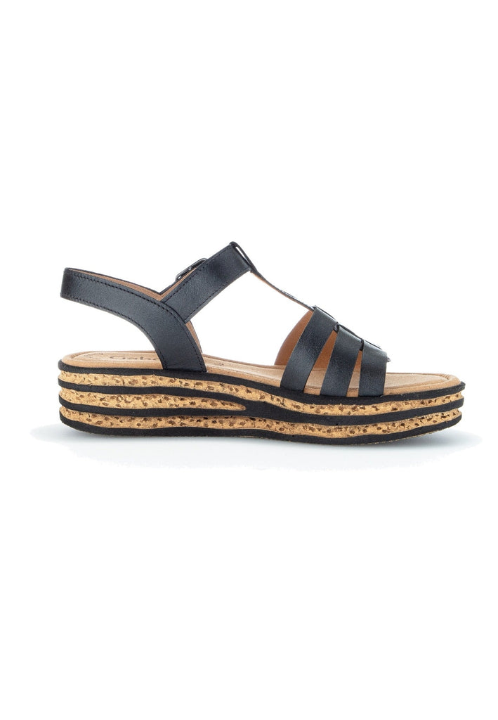 Gabor Sandalen Nubukleder Schwarz