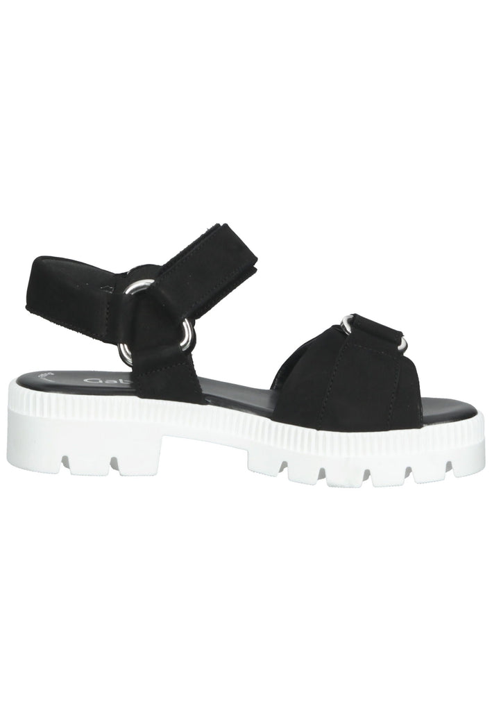 Gabor Sandalen Nubukleder Schwarz