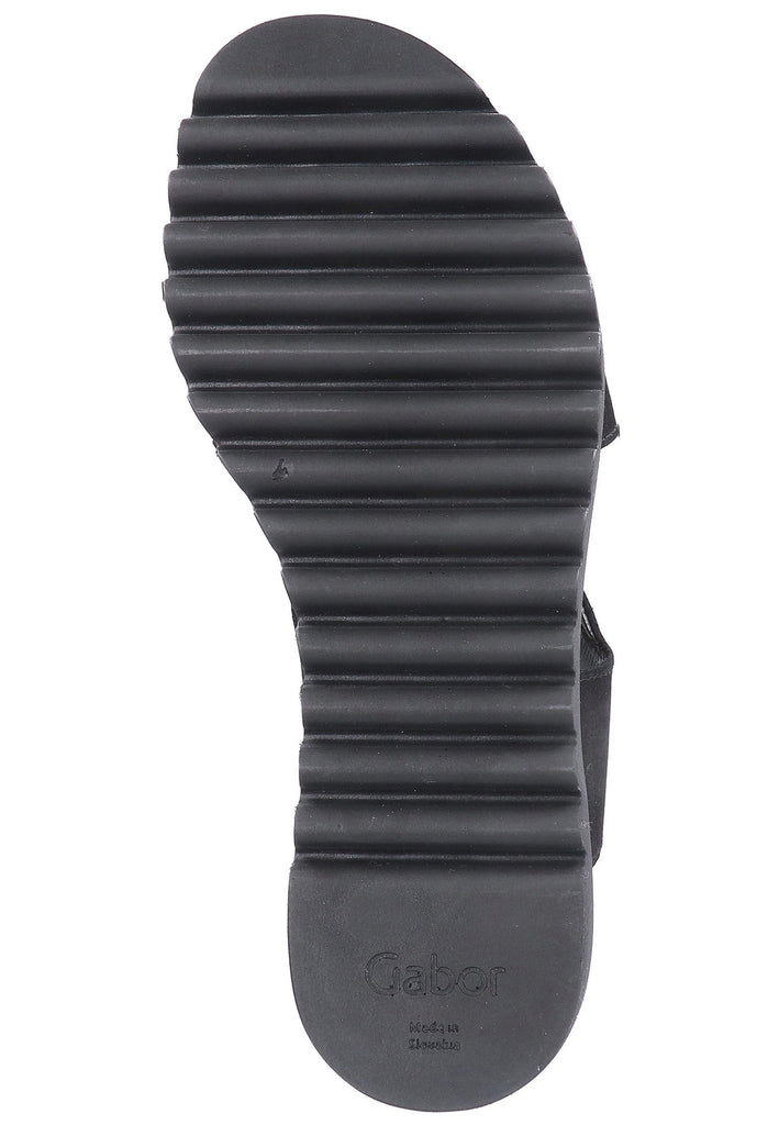Gabor Sandalen Nubukleder Schwarz