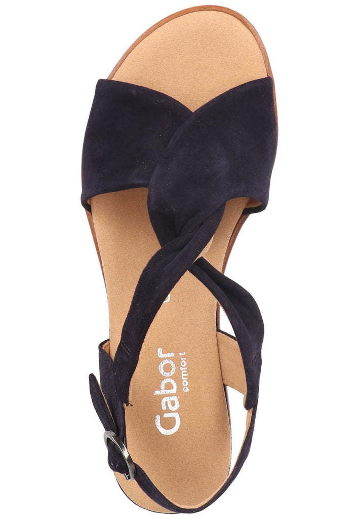Gabor Sandalen Veloursleder Atlantik