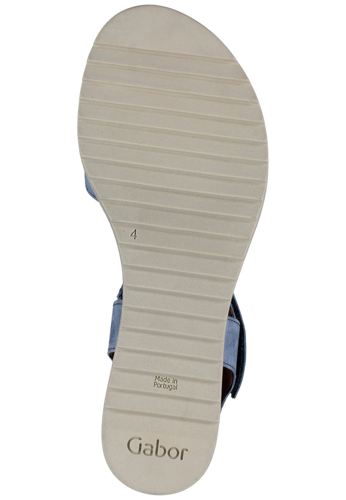 Gabor Sandalen Veloursleder Azur