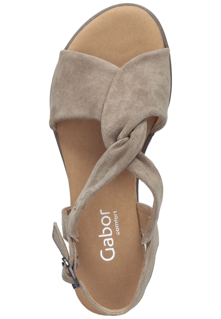 Gabor Sandalen Veloursleder Beige