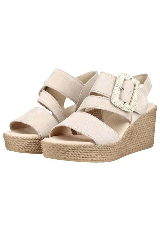Gabor Sandalen Veloursleder Beige