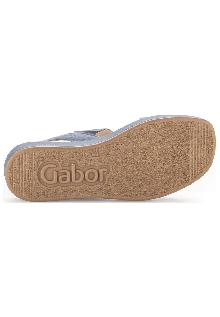 Gabor Sandalen Veloursleder Blau/Grau
