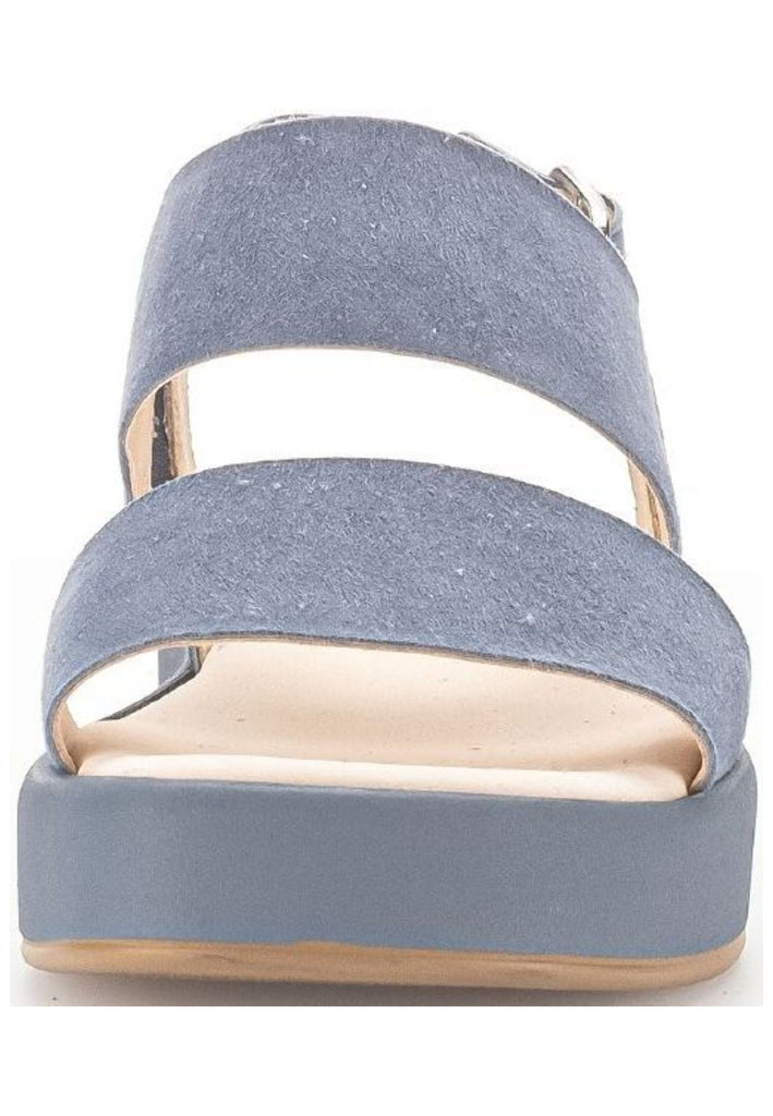 Gabor Sandalen Veloursleder Blau/Grau