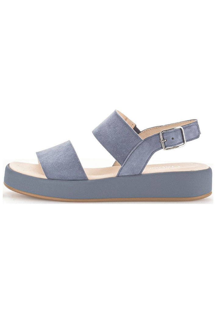 Gabor Sandalen Veloursleder Blau/Grau