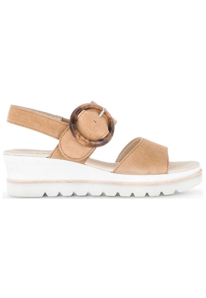 Gabor Sandalen Veloursleder Caramel