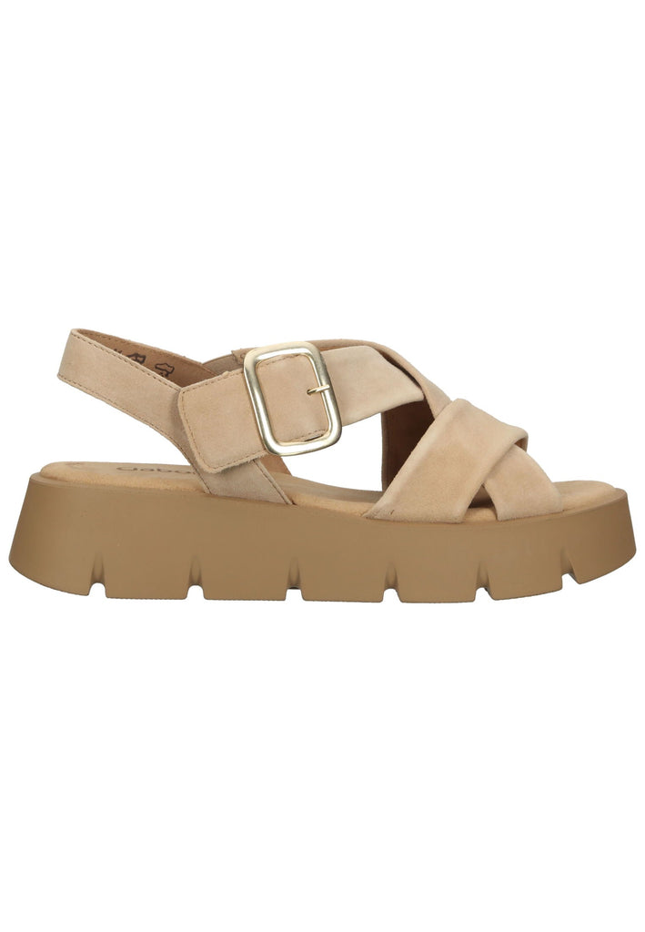 Gabor Sandalen Veloursleder Caramel