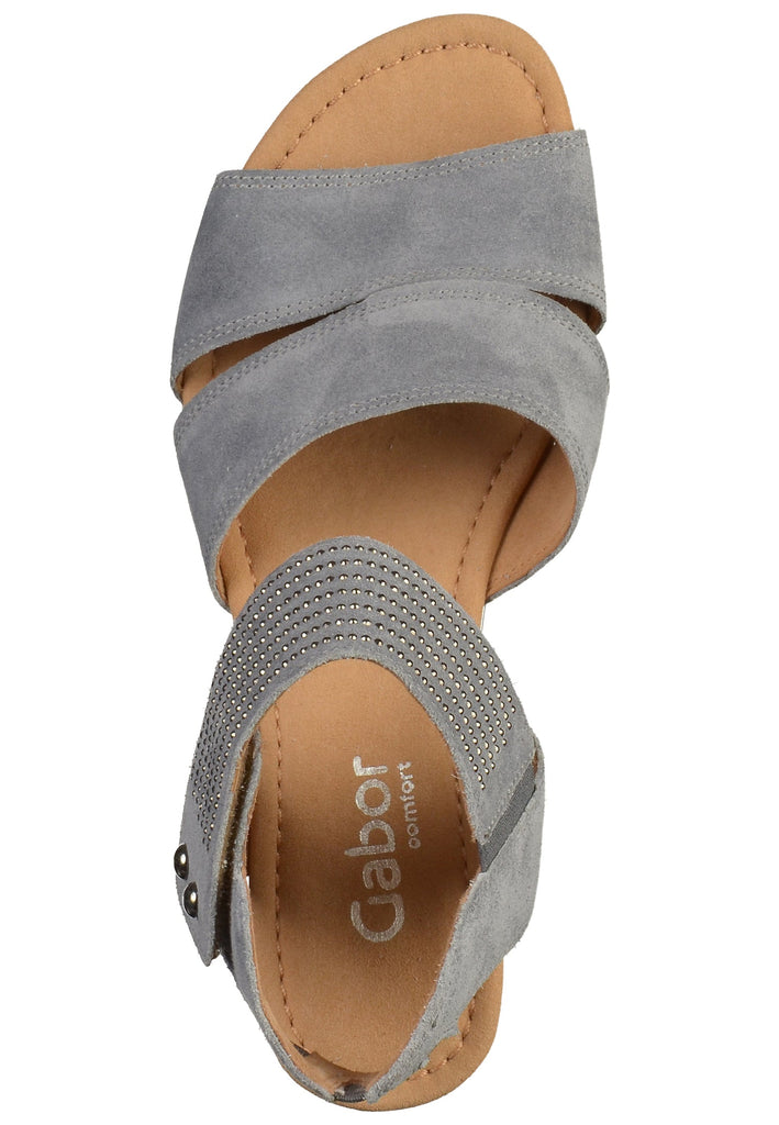 Gabor Sandalen Veloursleder Denim