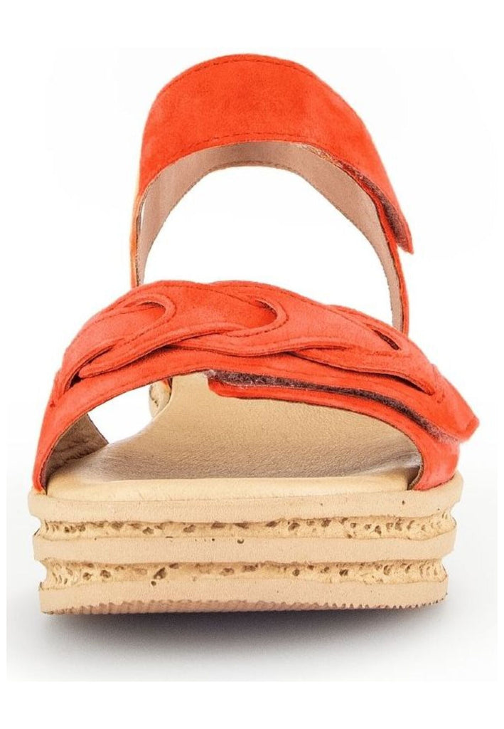Gabor Sandalen Veloursleder Dunkelorange