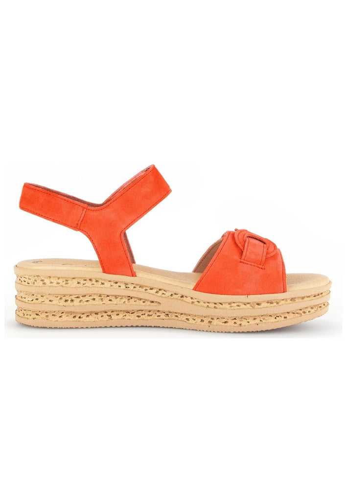 Gabor Sandalen Veloursleder Dunkelorange