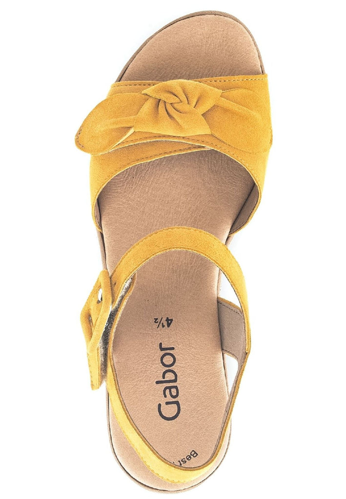 Gabor Sandalen Veloursleder Gelb