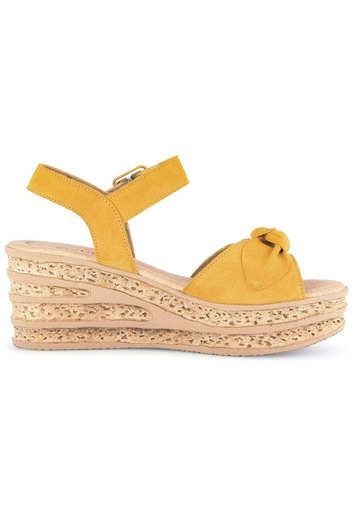 Gabor Sandalen Veloursleder Gelb