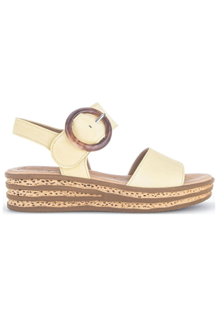 Gabor Sandalen Veloursleder Gelb