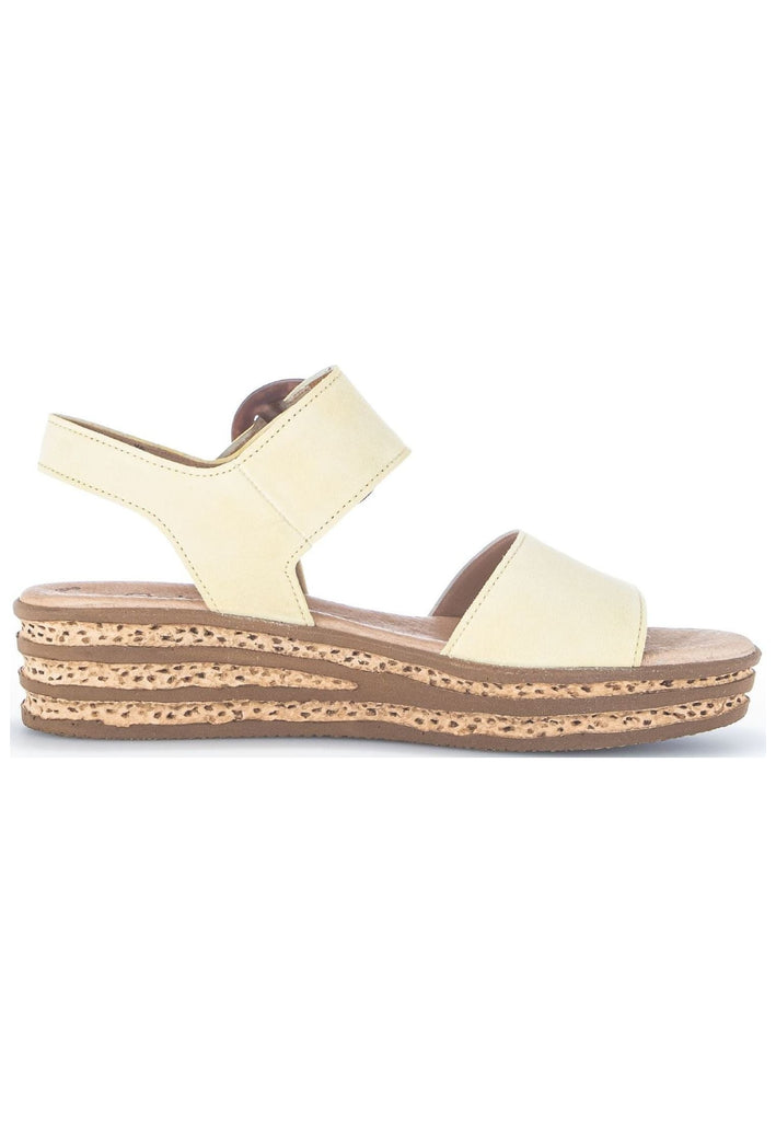 Gabor Sandalen Veloursleder Gelb