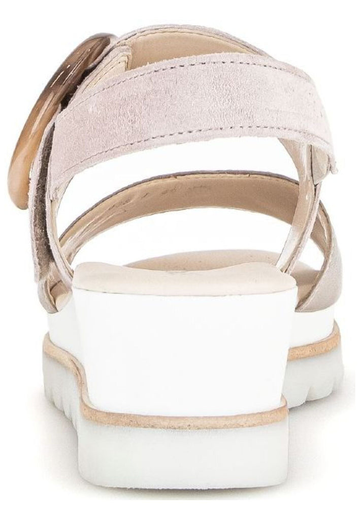 Gabor Sandalen Veloursleder Gold/Rosa