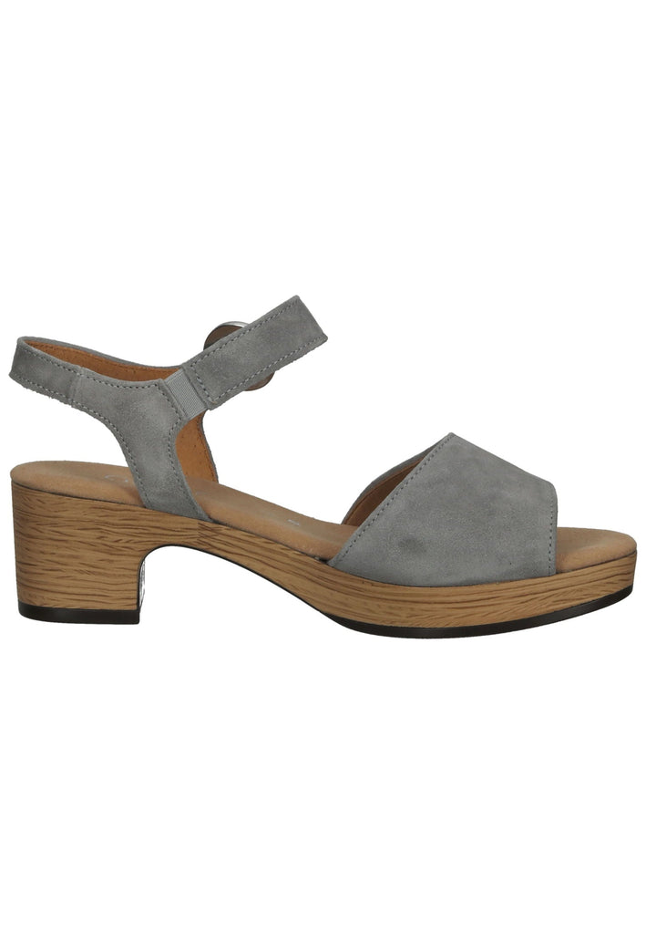 Gabor Sandalen Veloursleder Grau