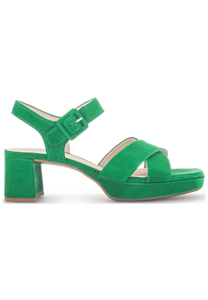 Gabor Sandalen Veloursleder Grün