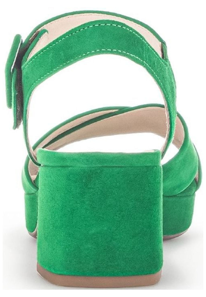 Gabor Sandalen Veloursleder Grün